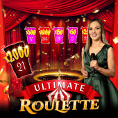 Ultimate Roulette live wheel cover art on 888 game